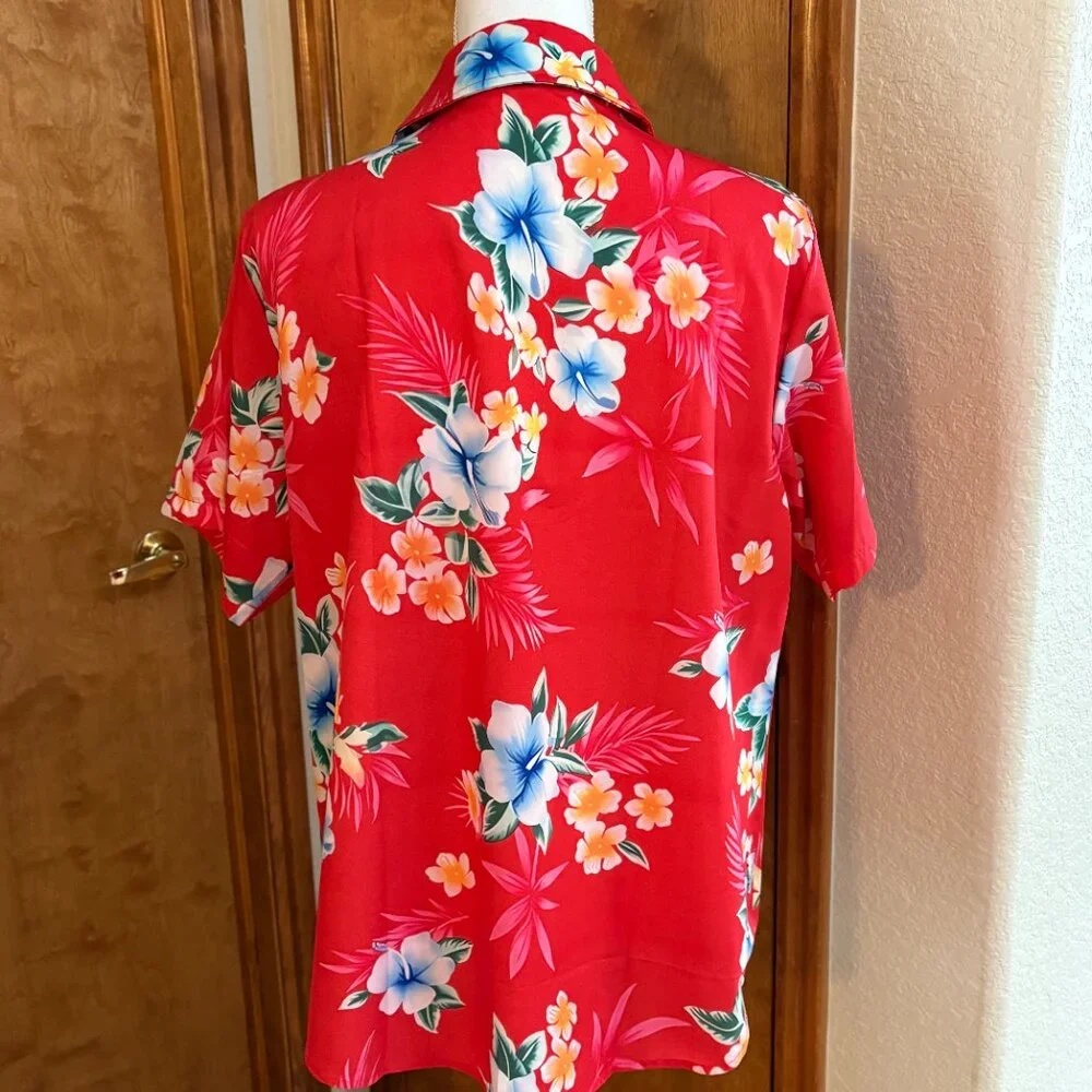 Ladies' Hawaiian Button Down Shirts, Bundle of 2, Size L - Picture 7 of 14
